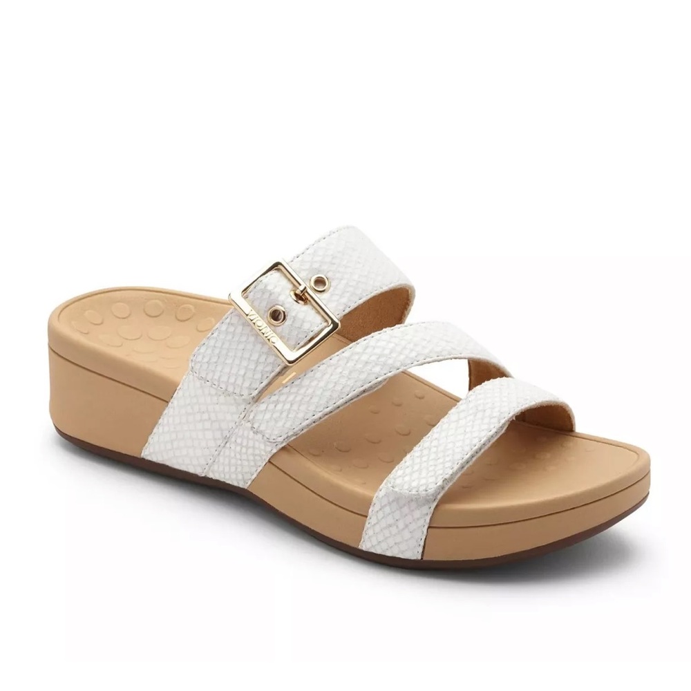 New Vionic Pacific Rio sandals Sz 8  Cream